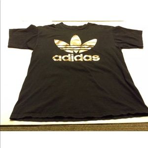 ⚡️Adidas trefoil black/gold t-shirt⚡️
